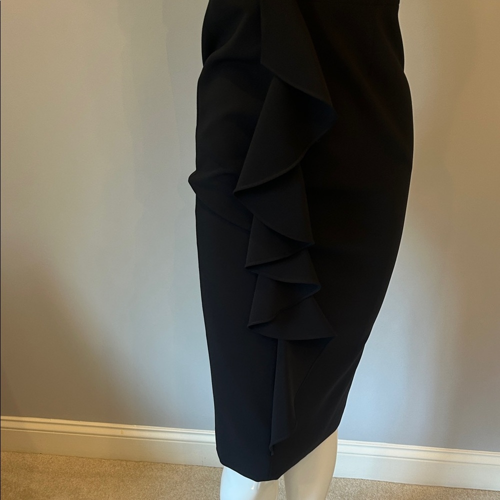 JAYGODFREY Black Strapless Midi Dress
